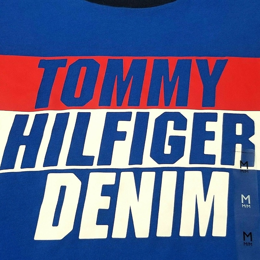 Tommy Hilfiger Men's Logo Short-Sleeve Crew Neck T-Shirt - Picture 2 of 9